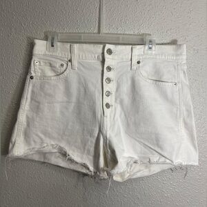 GAP Women's White Jean Shorts